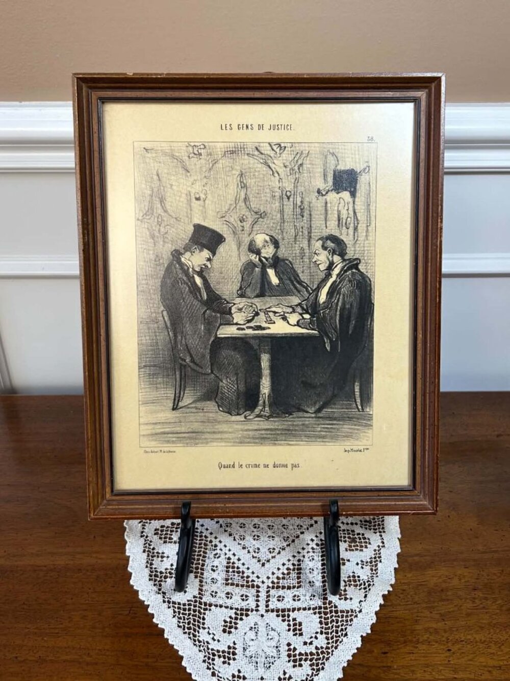 Honoré Daumier Lithograph Print - Les Gens de Justice